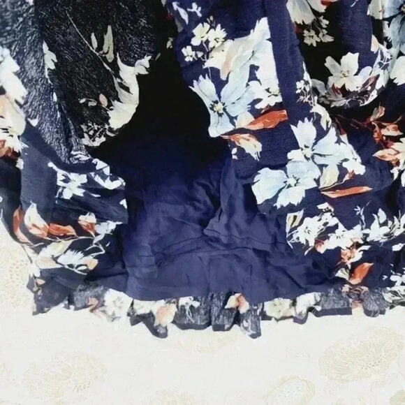 NWT Lulu's Women's Mini Tunic Dress Size S floral Long sleeve Button Back - Picture 8 of 11